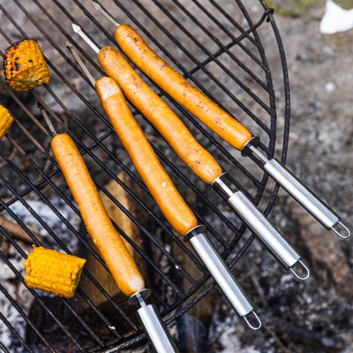 Set pentru gratar din otel inoxidabil in servieta, 10 piese (KB-7901) [15]