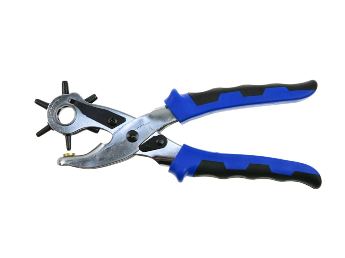 Set pentru prelucrarea pielii cu clesti pentru perforare ochiuri si capse (G01825) [2]