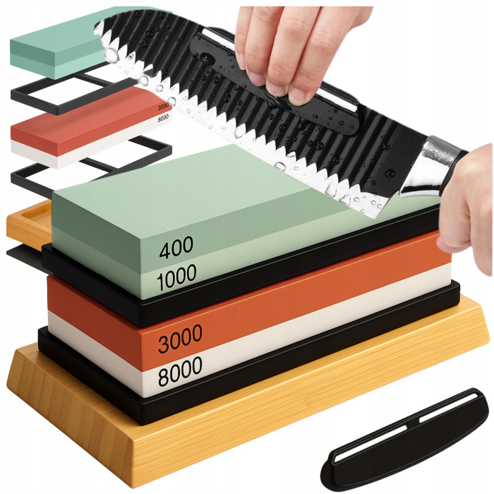 Set piatra ascutit lustruit cutite diferite granulatii (KD10576) [5]