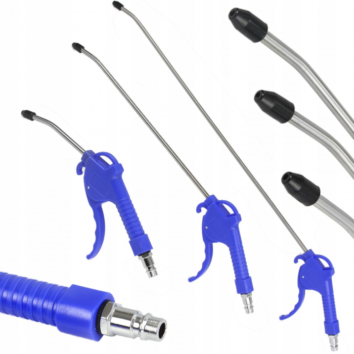 Set pistol pneumatic suflat aer 3 piese lung prelungitor 100 300 500mm (G01164) [1]