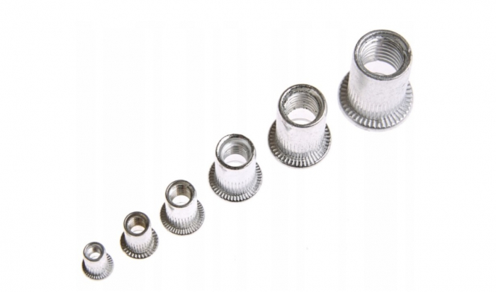 Set piulite cu filet nituibile nituit M3-M10 150 piese aluminiu (S11361) [6]