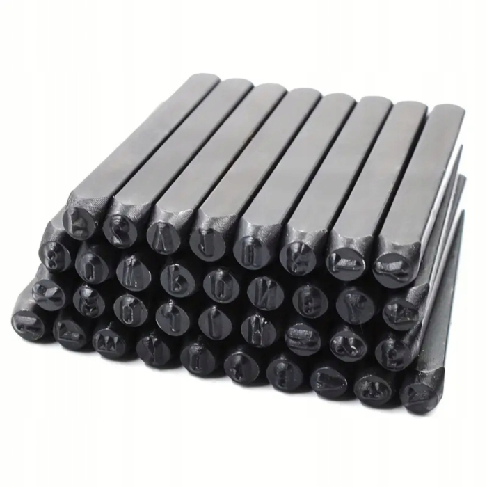 Set poansoane litere A-Z si cifere numere 0-9 5mm 36piese (S12100) [5]