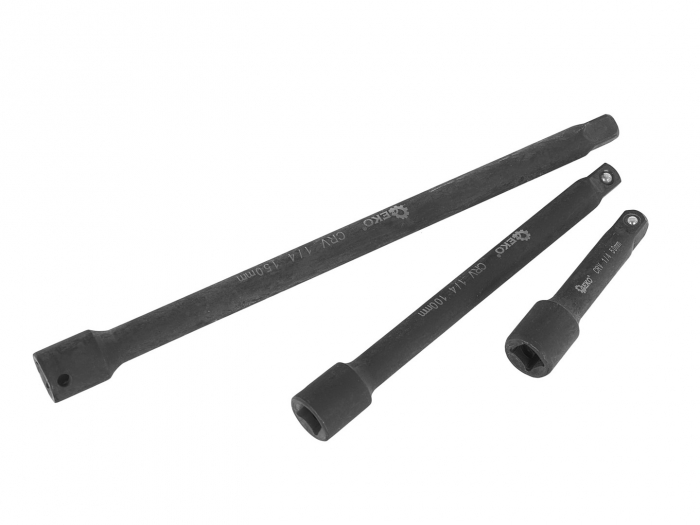 Set prelungitoare adaptori tubulare de impact 1/4", 3/8", 1/2" 9 piese (G10531) [8]