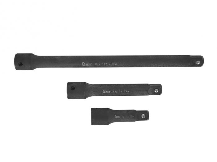 Set prelungitoare adaptori tubulare de impact 1/4", 3/8", 1/2" 9 piese (G10531) [5]