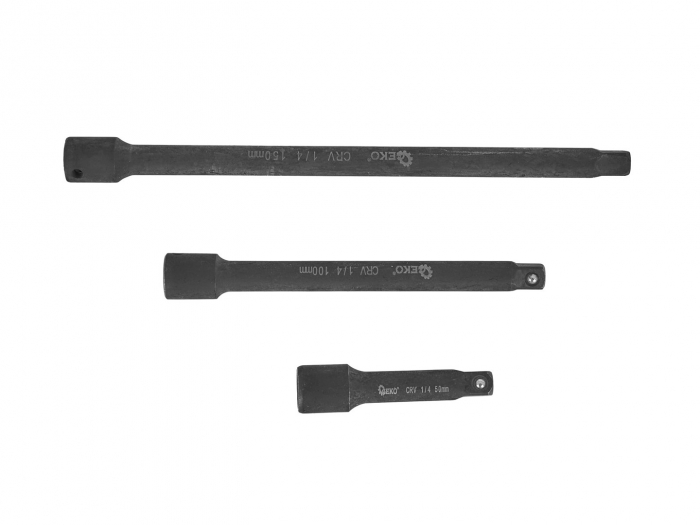 Set prelungitoare adaptori tubulare de impact 1/4", 3/8", 1/2" 9 piese (G10531) [9]
