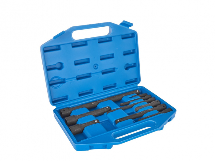 Set prelungitoare adaptori tubulare de impact 1/4", 3/8", 1/2" 9 piese (G10531) [3]