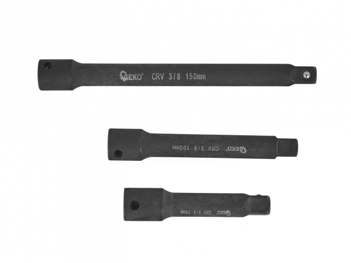 Set prelungitoare adaptori tubulare de impact 1/4", 3/8", 1/2" 9 piese (G10531) [7]