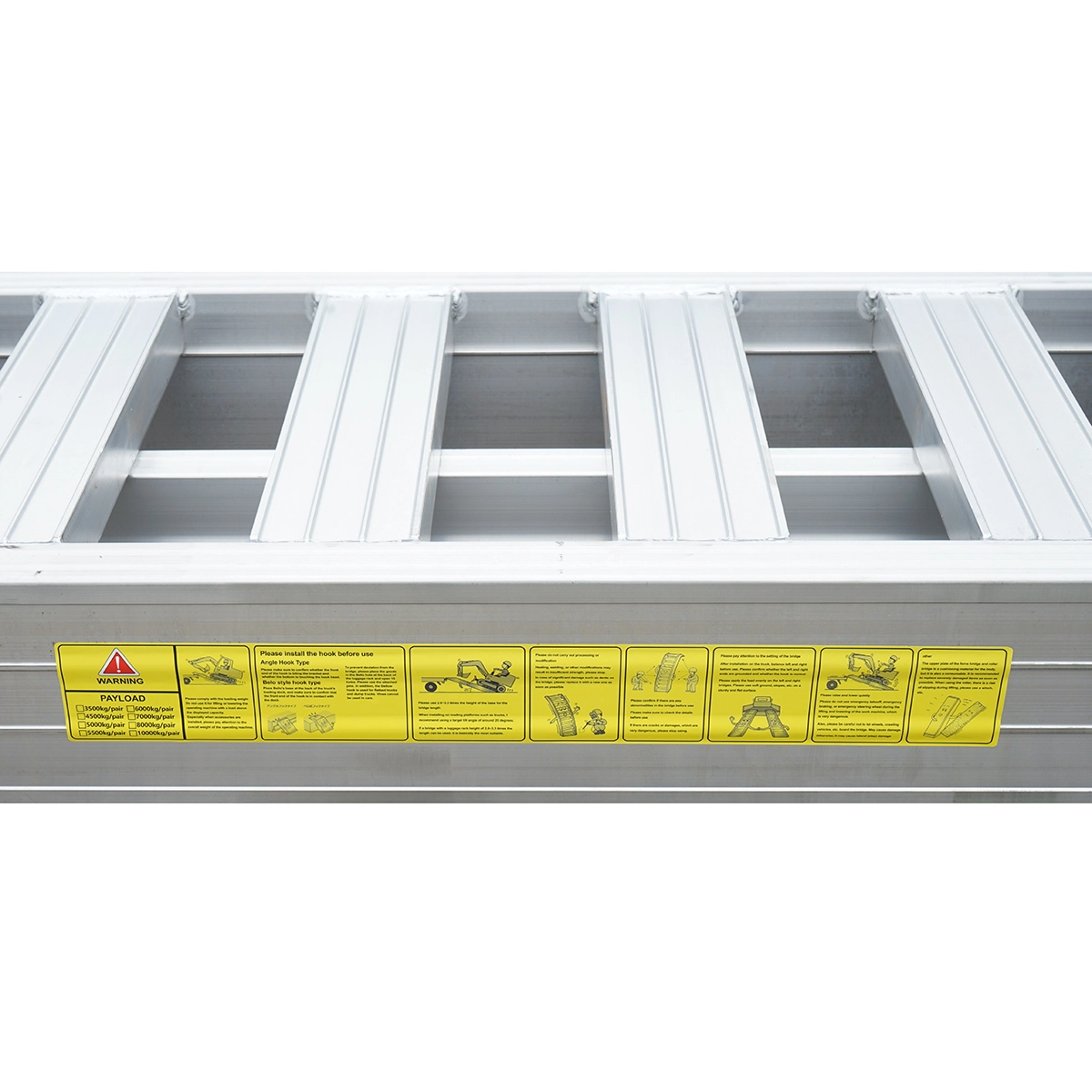 Set rampe aluminiu 8T pentru incarcare/descarcare 450x50x15cm (DISPY13) [9]