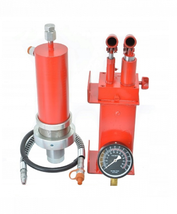 Set reconditionare presa hidraulica 20Tone cu pompa dubla pompa cilindru manometru (FR5024) [1]