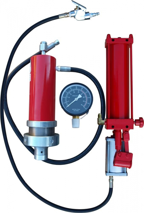 Set reconditionare presa hidraulica pneumatica 30Tone cu pompa cilindru manometru (MT30T-SET-AIR) [5]
