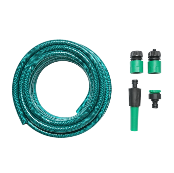 Set rola furtun gradina 12mmx7.5m cu adaptor 3/4-1/2, conectori, cap reglabil 1/2 (DISTN99) [1]