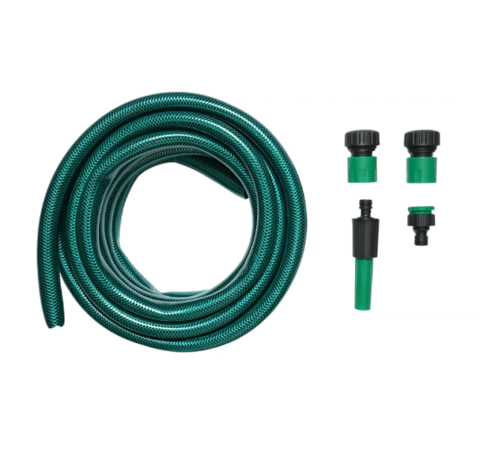 Set rola furtun gradina 19mmx7.5m cu adaptor 3/4-1/2, conectori, cap reglabil 1/2 (DISTP01) [1]