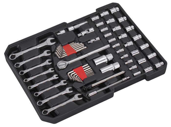 Set scule 187 piese cu chei tubulare clichet clesti si valiza cu roti (KD11357) [12]