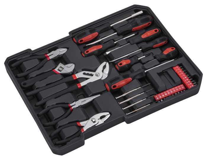 Set scule 187 piese cu chei tubulare clichet clesti si valiza cu roti (KD11357) [11]