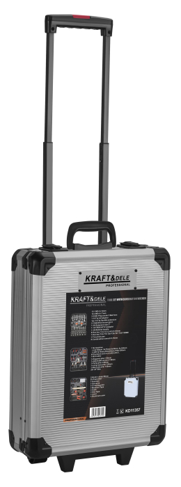 Set scule 187 piese cu chei tubulare clichet clesti si valiza cu roti (KD11357) [5]