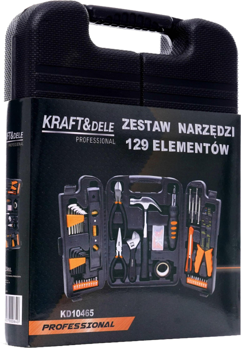 Set scule profesionale 129 piese CrV in valiza pentru atelier garaj reparatii si montaj universal (KD10465) [7]