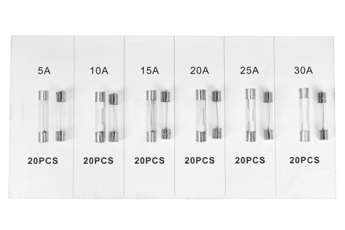 Set sigurante din sticla 5-30A 120 elemente (KD1302) [4]