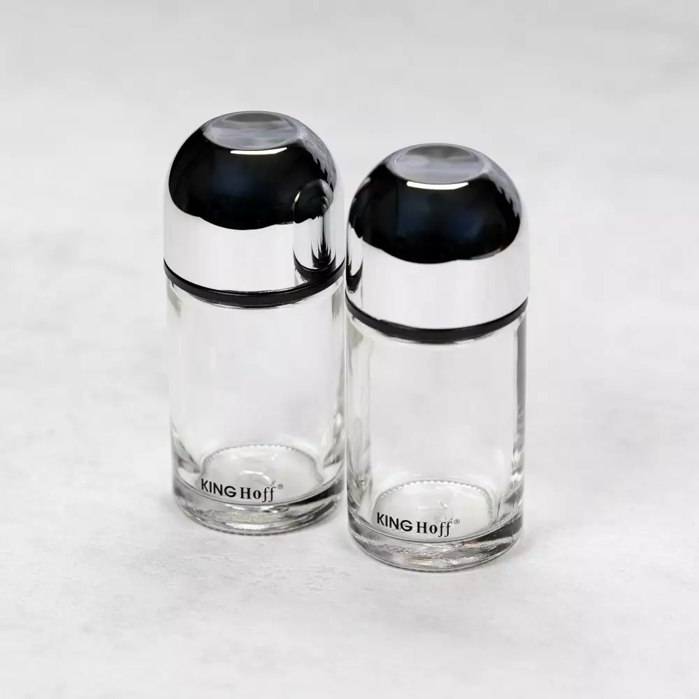 Set solnita si pipernita din sticla si metal (KH-1644) [5]