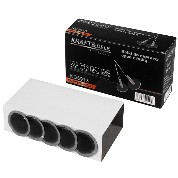 Set stifturi 10 buc de reparare a anvelopelor cu plasture 6mm (KD5913) [2]