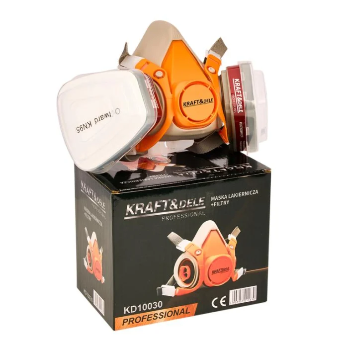 Set suport rotativ de vopsit cu 6 brate si masca de protectie cu filtru (KD349+KD10030) [13]