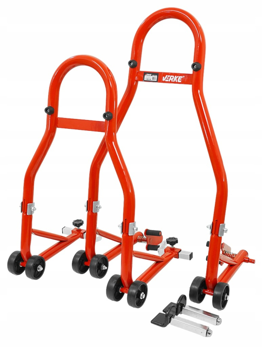 Set suporti motocicleta 450 kg 2 buc, stand stabil pentru intretinere si reparatii moto (V83102) [2]
