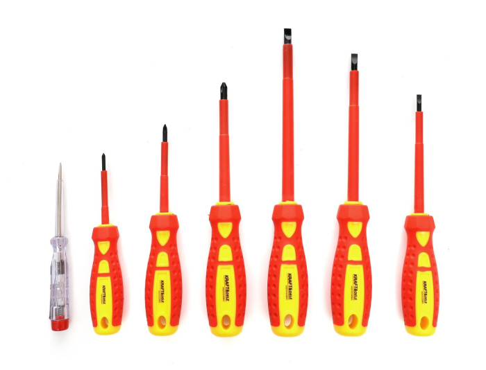 Set surubelnite 7 buc electrician izolate + creion tester (KD10905) [5]