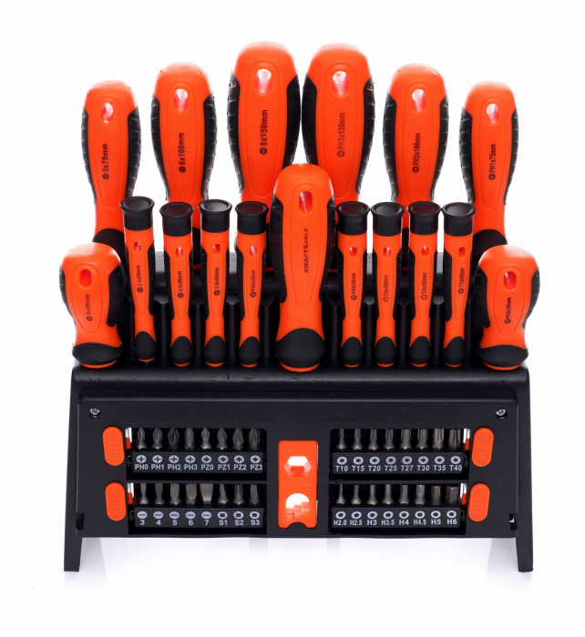 Set surubelnite cu profil PH, plat si torx, 50 bucati (KD10950) [3]