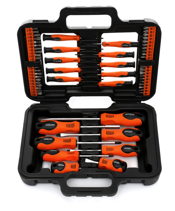 Set surubelnite si biti, 58 buc cu suport valiza (KD10903) [9]