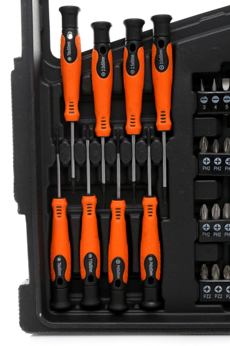 Set surubelnite si biti, 75 buc cu suport valiza (KD10904) [6]