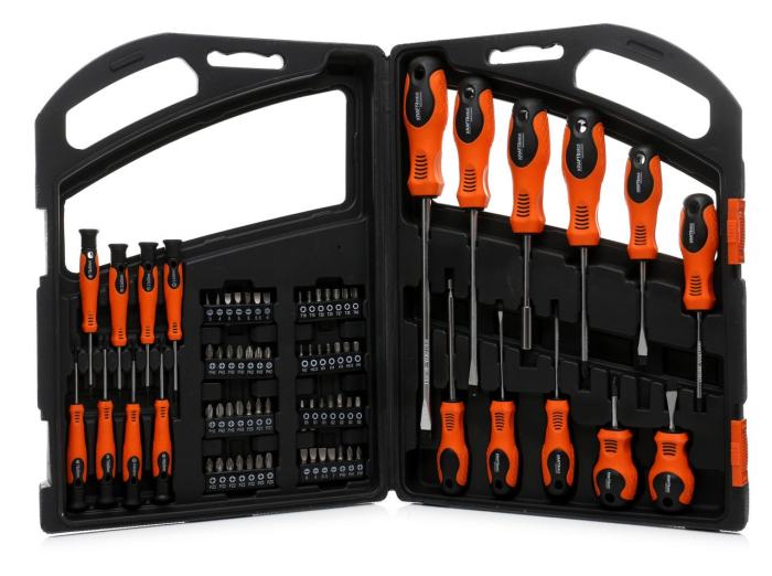 Set surubelnite si biti, 75 buc cu suport valiza (KD10904) [8]
