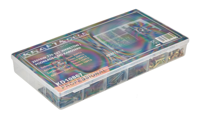 Set suruburi si saibe pentru caroserie, 170 buc. (KD10867) [16]