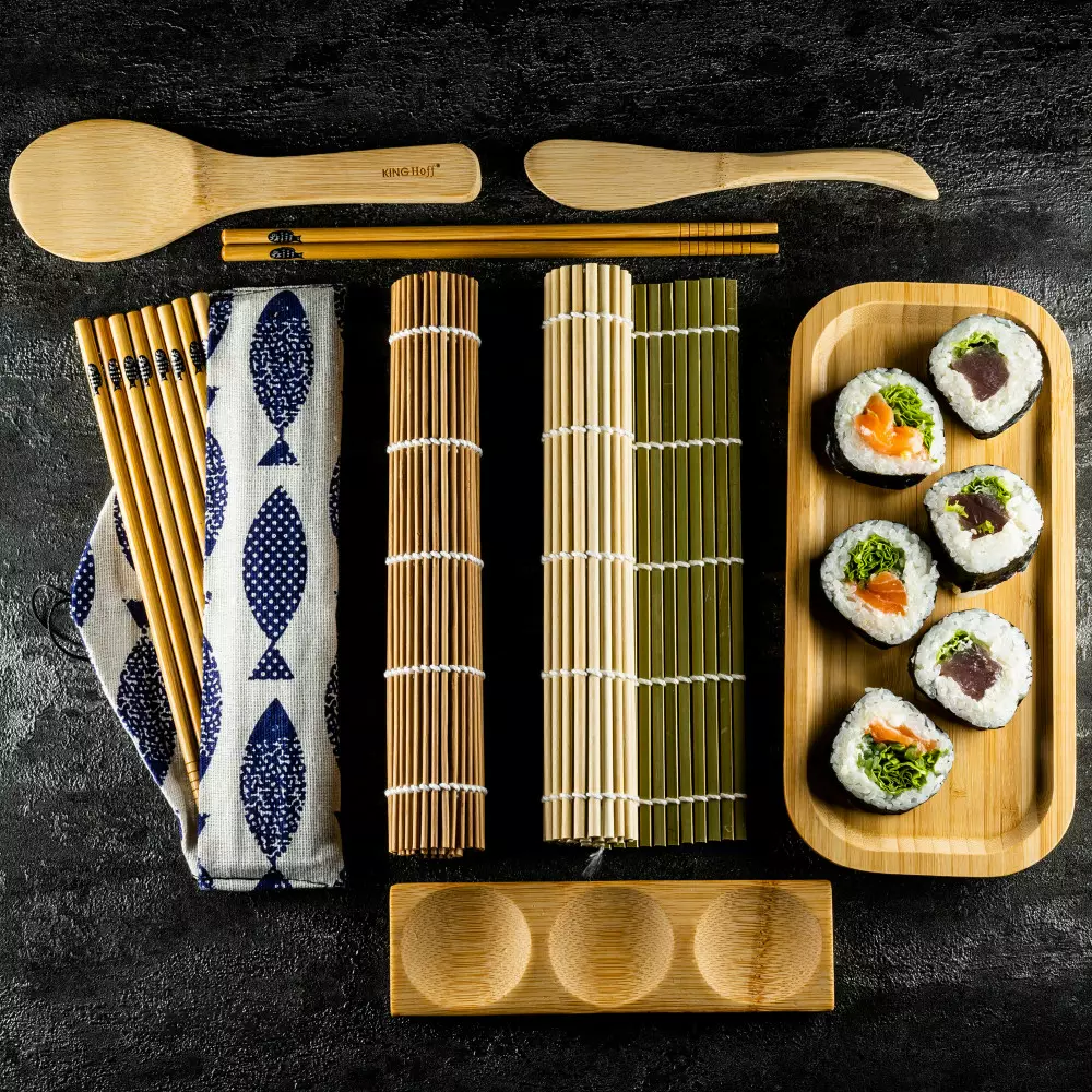 Set sushi din material bambus (KH-1704) [10]