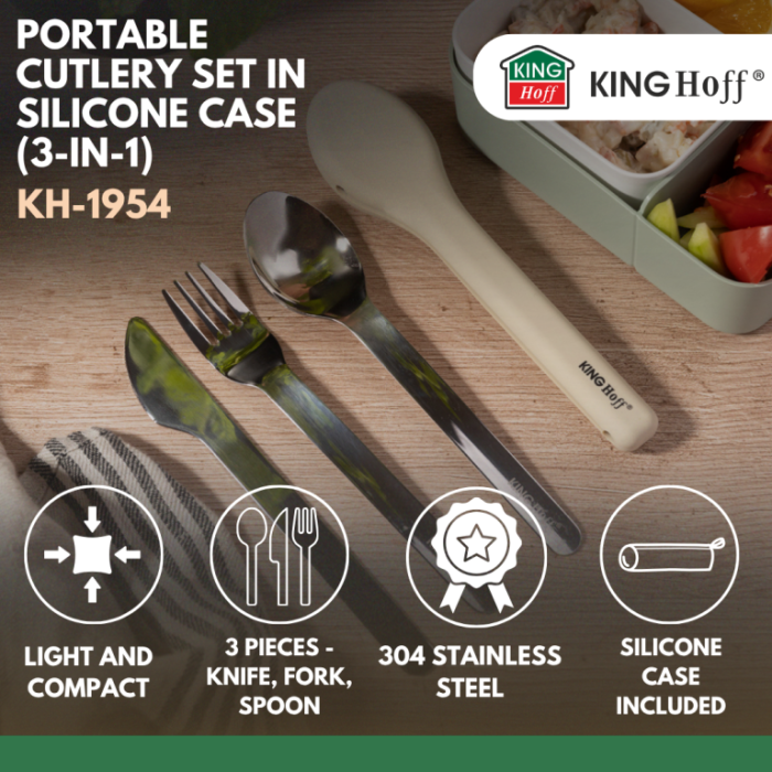 Set tacamuri portabile 3 in 1 din otel inoxidabil in husa de silicon (KH-1954) [10]