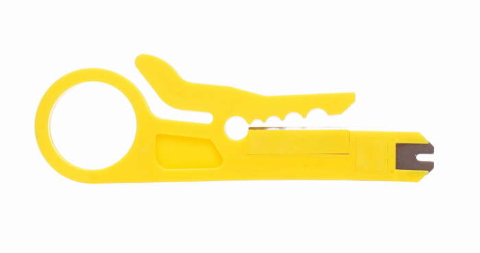 Set tester cleste pentru sertizare conectori RJ45, conectori si mufe retea LAN IT + 100 mufe (KD10882) [4]