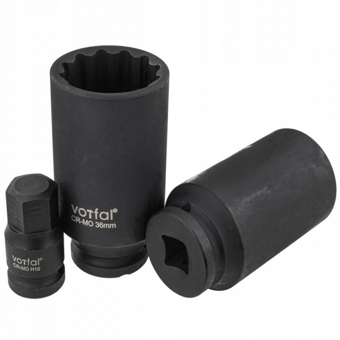 Set trusa chei tubulare + biti hexagonale imbus impact ½ 24-36mm H14 H17 H19 (VRF08129-3) [3]