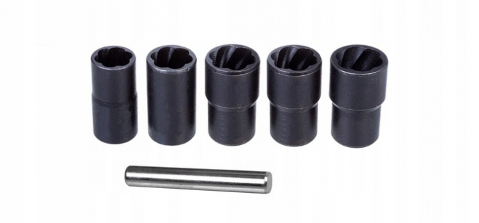 Set extractor lung 17-27mm suruburi piulite rotunjite deteriorate rupte (KD11791) [2]