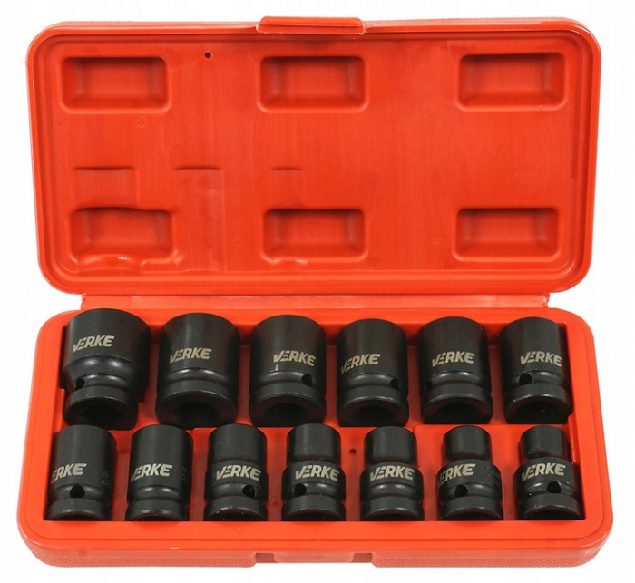 Set trusa chei tubulare impact ½ 13 piese 10-24mm intarite, pistol impact (V39461) [4]