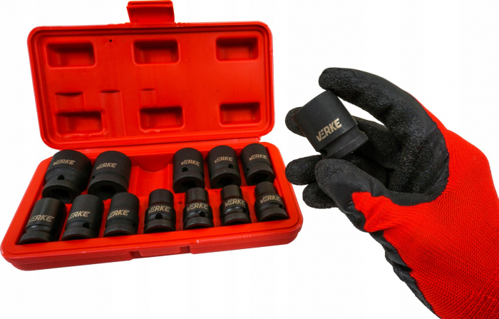 Set trusa chei tubulare impact ½ 13 piese 10-24mm intarite, pistol impact (V39461) [2]