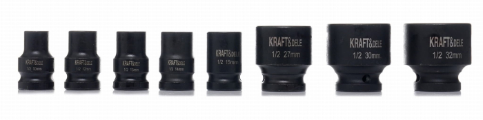 Set trusa chei tubulare impact ½ 16 piese 10-36mm intarite, pistol impact (KD11762) [8]