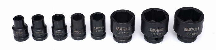 Set trusa chei tubulare impact ½ 16 piese 10-36mm intarite, pistol impact (KD11762) [6]