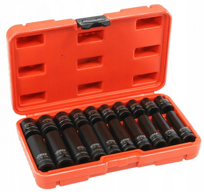 Set trusa chei tubulare impact ½ 20 piese 10-19mm intarite, pistol impact (V39464) [5]