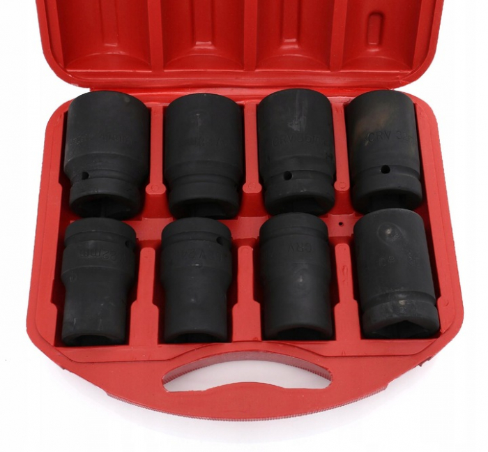Set trusa chei tubulare impact 3 4 8 piese 22-41 mm intarite, pistol impact (KD10216) [4]