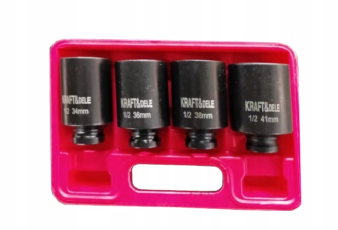 Set trusa chei tubulare impact  34-41mm hexagonale 6 colturi 4 piese intarite pistol impact (KD11753) [1]