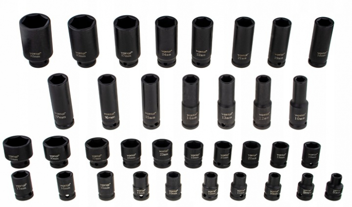 Set trusa chei tubulare impact ½ 35 piese 8-32mm intarite, pistol impact (KD11757) [4]