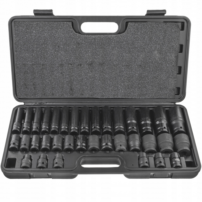 Set trusa chei tubulare impact ½ 35 piese 8-32mm intarite, pistol impact (KD11757) [3]