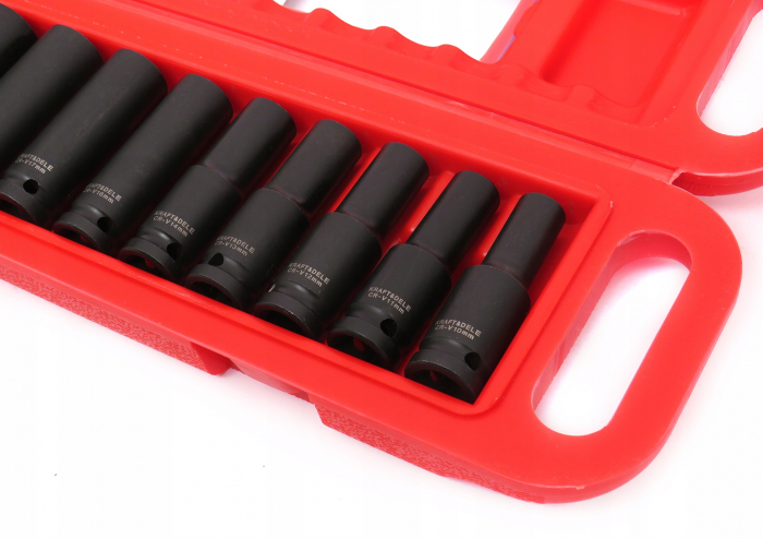 Set trusa chei tubulare impact lungi ½ 13 piese 10-32mm intarite, pistol impact (KD10521) [3]