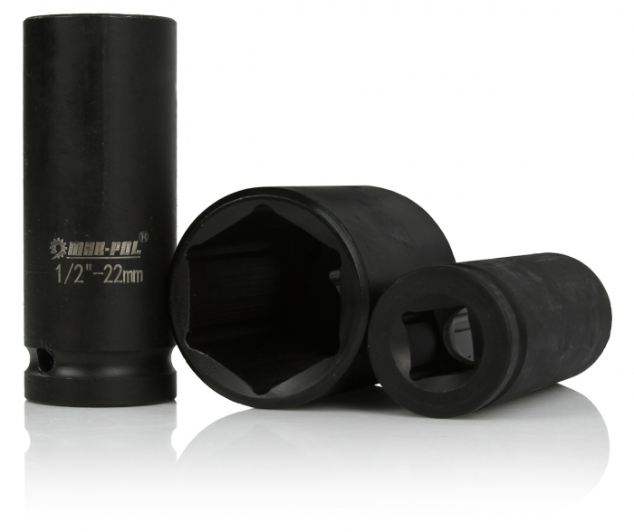Set trusa chei tubulare impact lungi ½ 20 piese 10-38mm intarite, pistol impact (M58258) [5]
