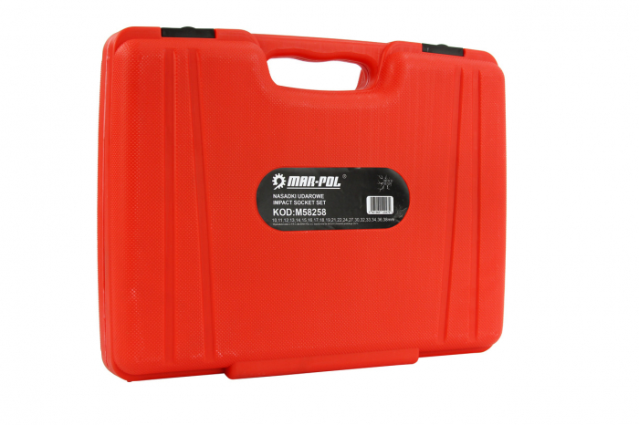 Set trusa chei tubulare impact lungi ½ 20 piese 10-38mm intarite, pistol impact (M58258) [4]