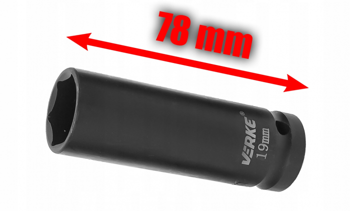 Set trusa chei tubulare impact lungi ½ 20 piese 10-38mm intarite, pistol impact (V39468) [3]