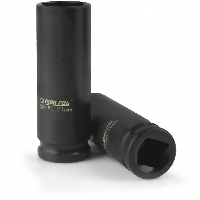 Set trusa chei tubulare impact lungi ½ 6 piese 10-21mm intarite, pistol impact (M58255) [5]